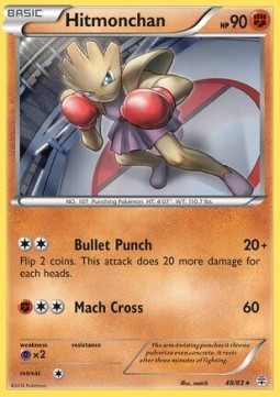 Hitmonchan Pokemon card from Generations