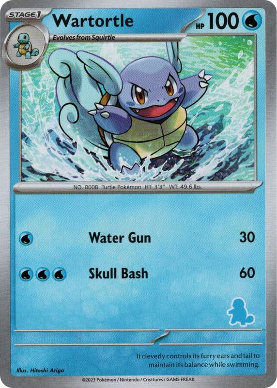 Wartortle Pokemon card from My First Battle