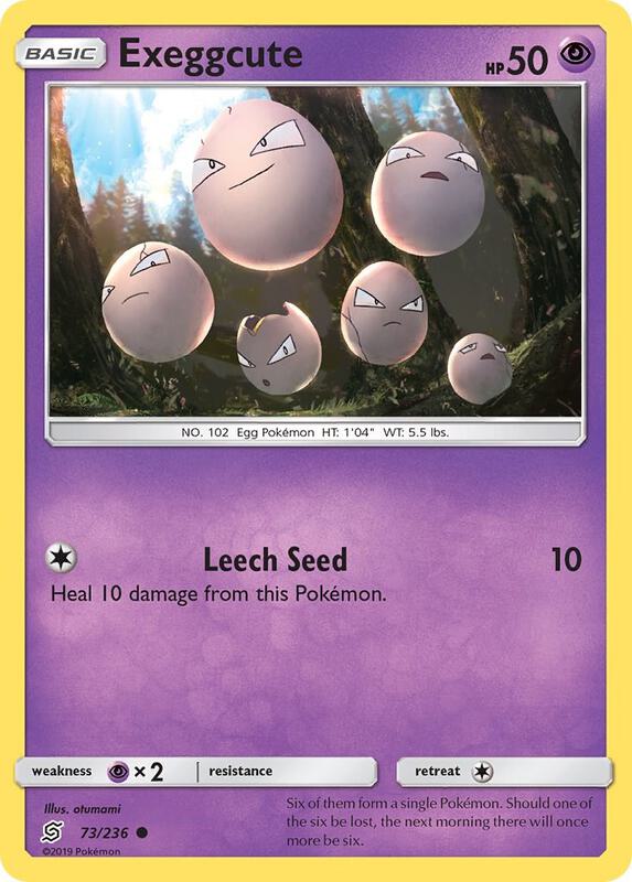 Exeggcute Pokemon card from SM - Unified Minds