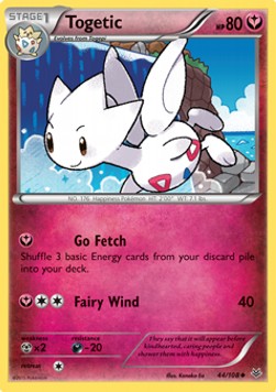 Togetic Pokemon card from Roaring Skies