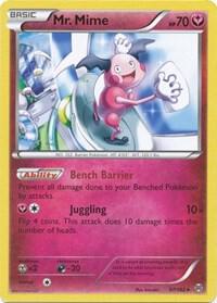 Mr. Mime Pokemon card from XY - BREAKthrough