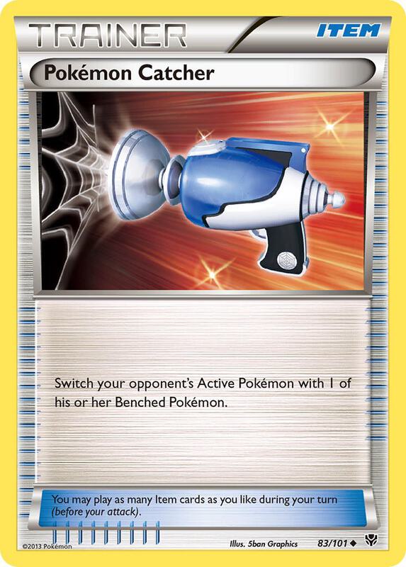 Pokemon Catcher Pokemon card from Plasma Blast