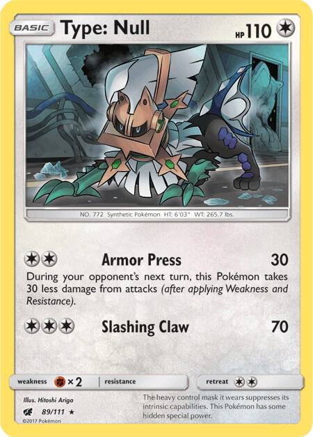 Type: Null Pokemon card from SM - Crimson Invasion