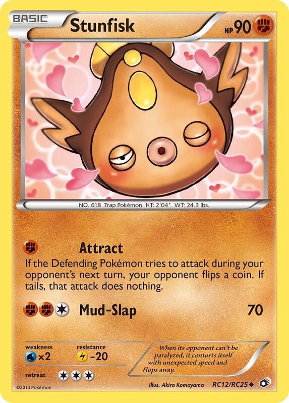 Stunfisk Pokemon card from Legendary Treasures: Radiant Collection
