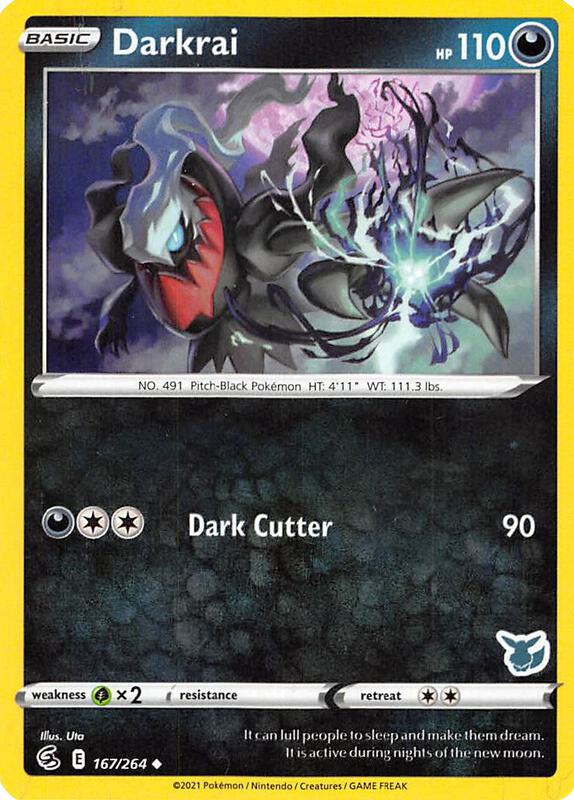 Darkrai Pokemon card from Battle Academy 2022