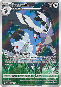 Tranquill Pokemon card from Black White IDTH