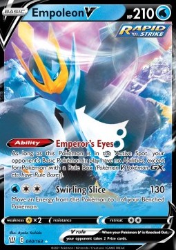 Empoleon V Pokemon card from Battle Styles