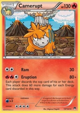 Camerupt Pokemon card from BREAKpoint