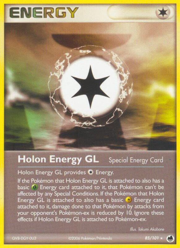 Holon Energy GL Pokemon card from Dragon Frontiers