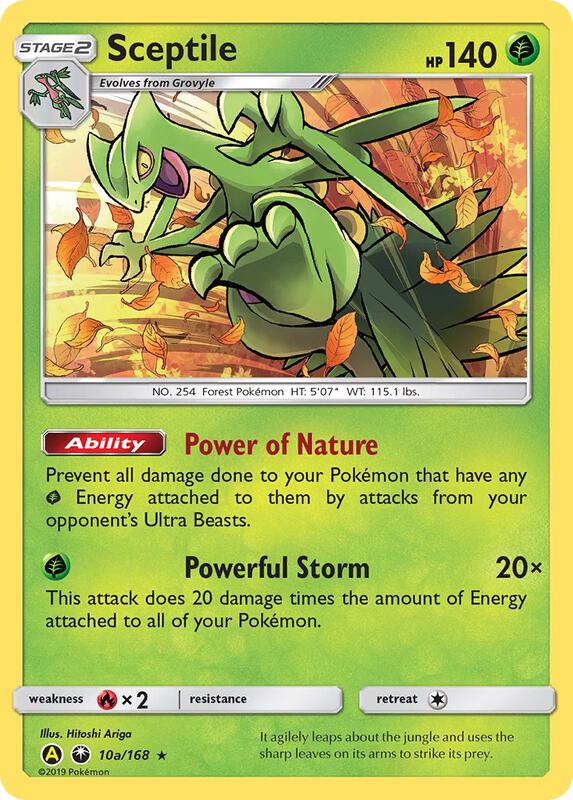 Sceptile - 10a/168 Pokemon card from Alternate Art Promos