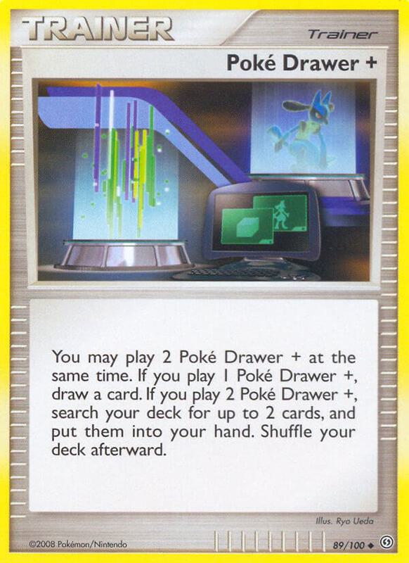 Poke Drawer + Pokemon card from Stormfront