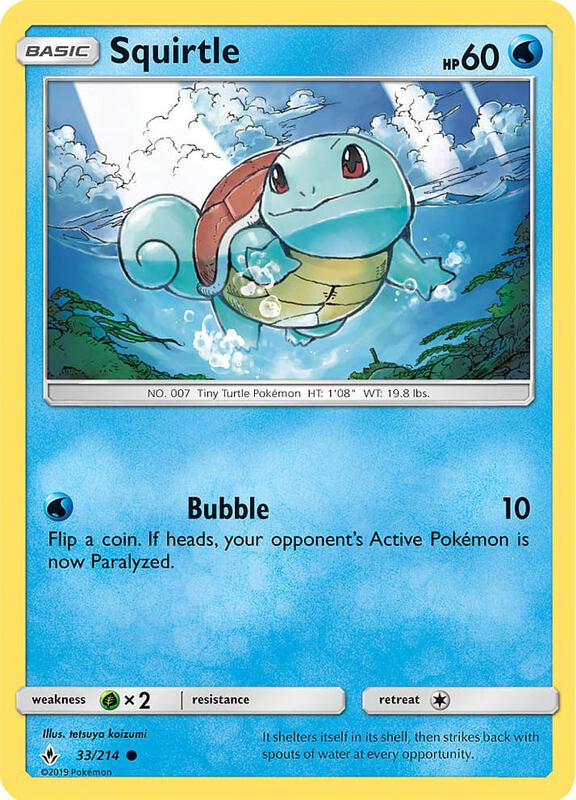 Squirtle Pokemon card from Blister Exclusives