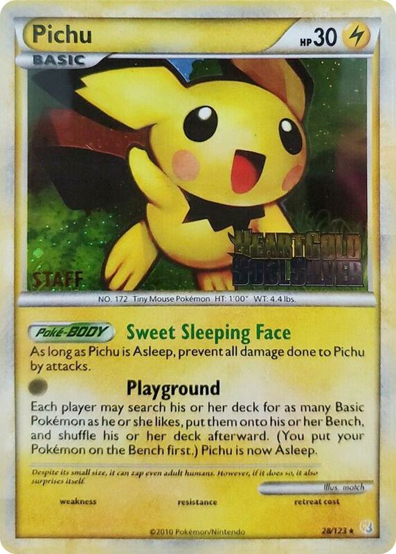 Pichu Pokemon card from Nintendo Promos