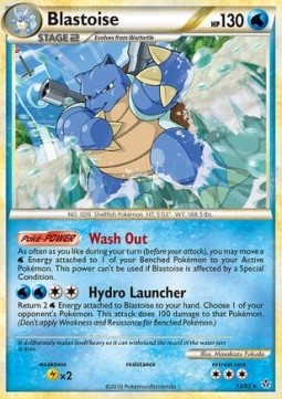 Blastoise (Holo) Pokemon card from Unleashed