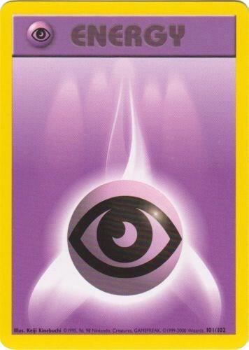 Psychic Energy Pokemon card from Base Set