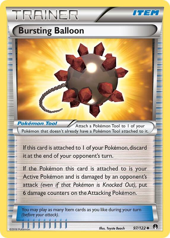 Bursting Balloon Pokemon card from XY - BREAKpoint
