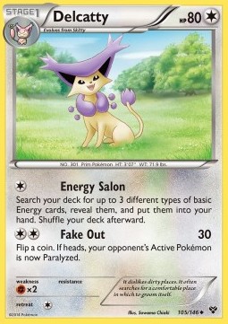 Delcatty Pokemon card from XY
