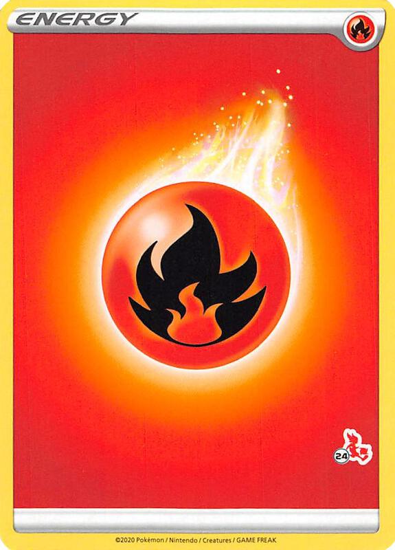 Fire Energy (#24 Cinderace Stamped) Pokemon card from Battle Academy 2022
