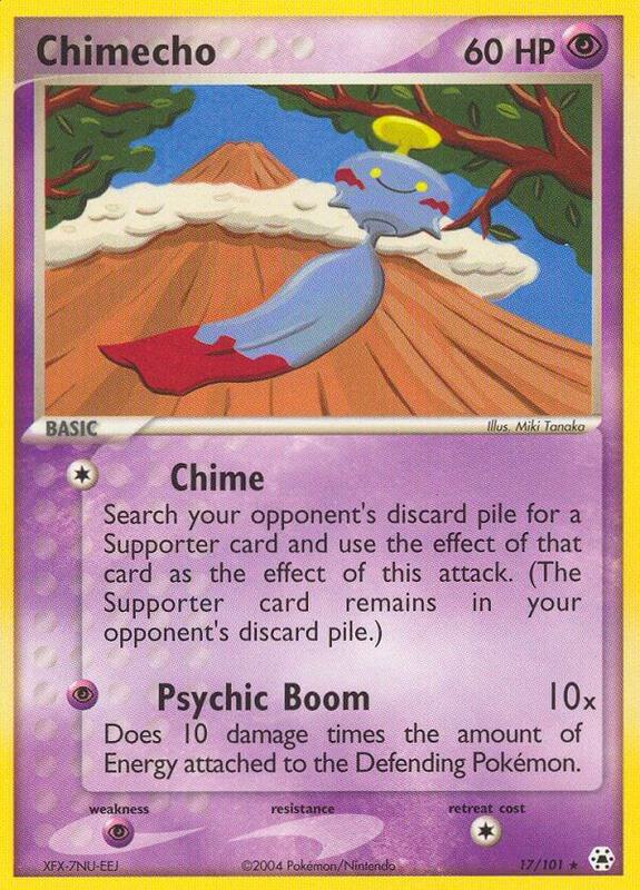 Chimecho Pokemon card from Hidden Legends
