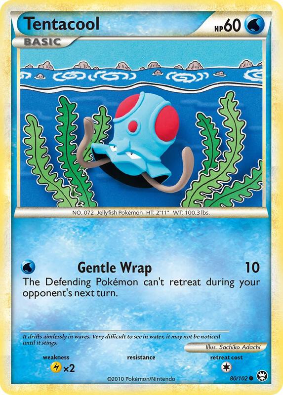 Tentacool Pokemon card from Triumphant
