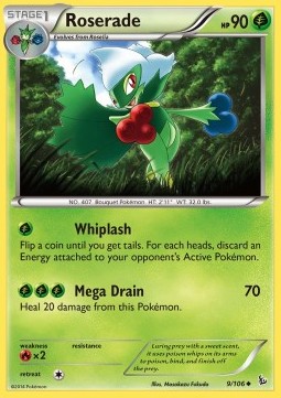 Roserade (Holo) Pokemon card from Flashfire