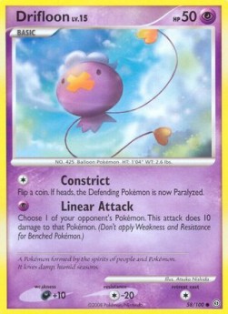 Drifloon Lv.15 Pokemon card from Stormfront