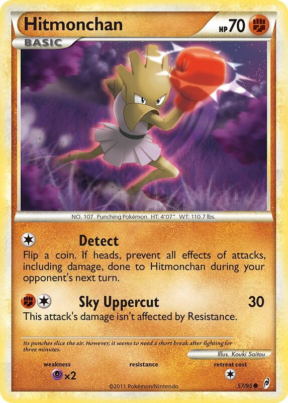 Hitmonchan Pokemon card from Call of Legends