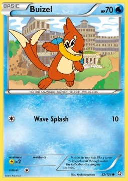 Buizel Pokemon card from Dragons Exalted