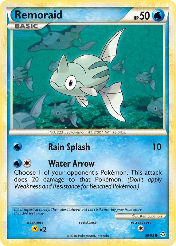 Remoraid Pokemon card from Unleashed