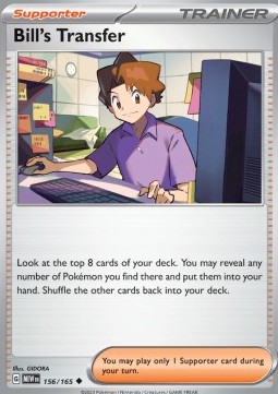 Bill's Transfer Pokemon card from 151
