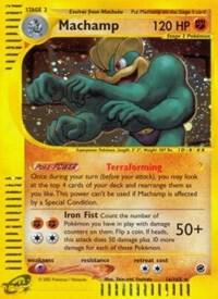 Machamp (16) Pokemon card from Expedition