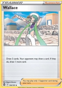 Wallace Pokemon card from Silver Tempest