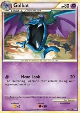 Golbat Pokemon card from Unleashed