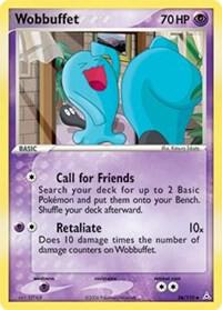 Wobbuffet Pokemon card from Holon Phantoms