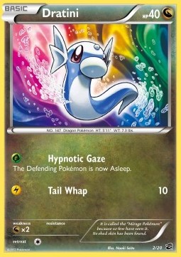 Dratini Pokemon card from Dragon Vault
