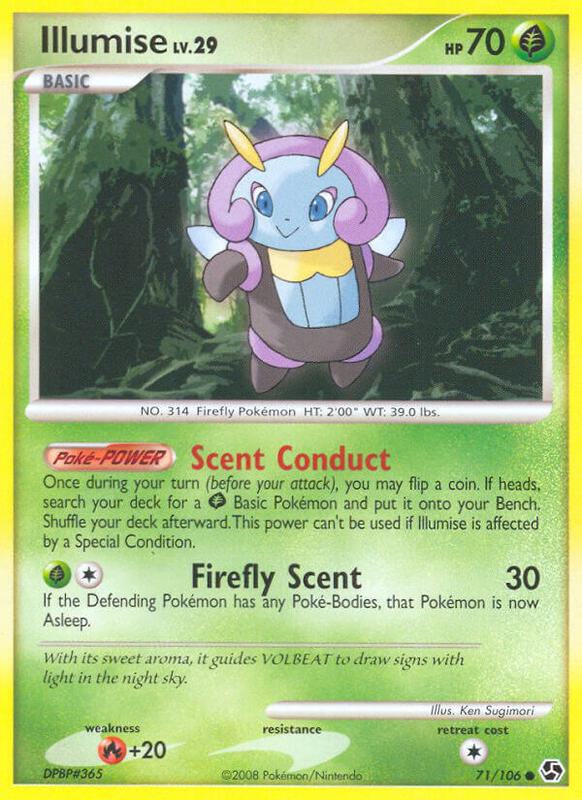 Illumise Pokemon card from Great Encounters