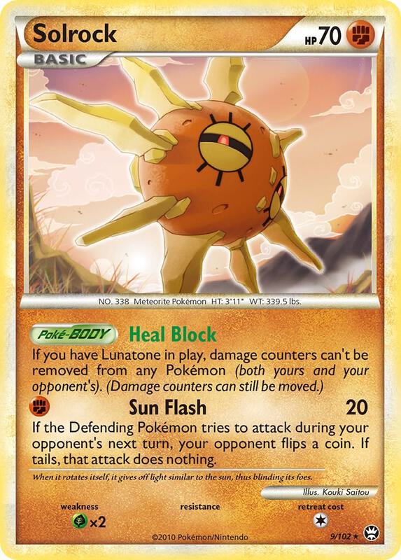 Solrock Pokemon card from Triumphant