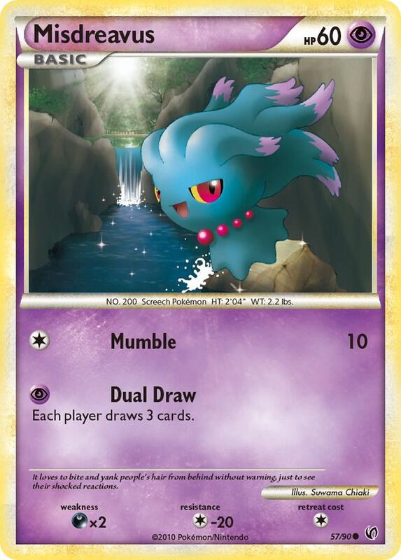 Misdreavus Pokemon card from Undaunted