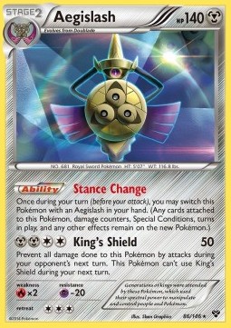 Aegislash Pokemon card from XY