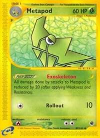 Metapod Pokemon card from Expedition