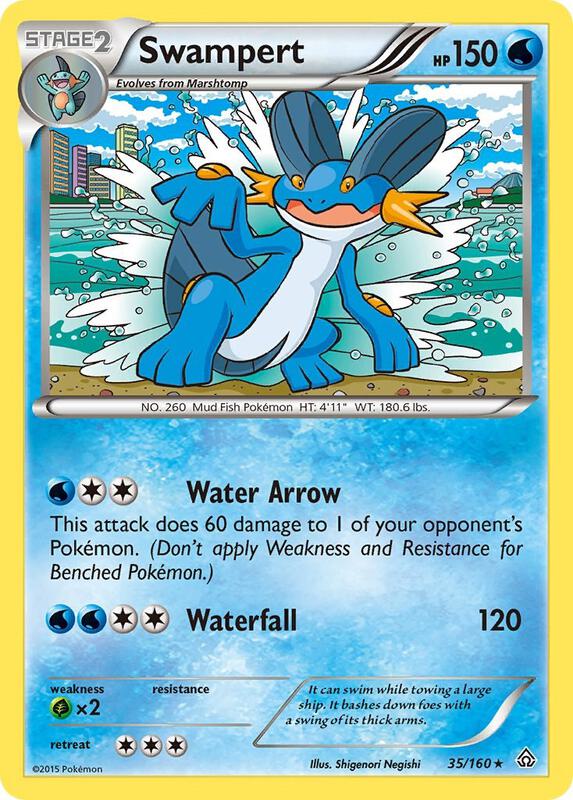 Swampert Pokemon card from XY - Primal Clash