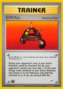 EXP. ALL Pokemon card from Neo Destiny