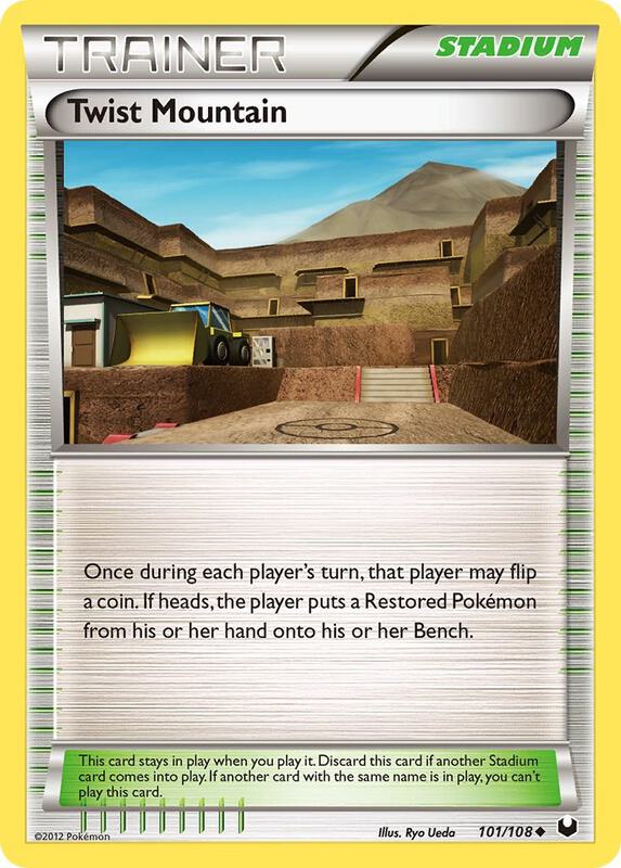 Twist Mountain Pokemon card from Dark Explorers