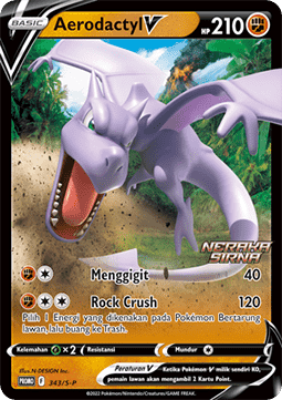 Aerodactyl V (S-P/ID 343) Sword & Shield Indonesian Promos ID