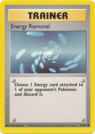 Energy Removal Pokemon card from Base Set