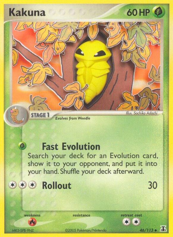 Kakuna Pokemon card from Delta Species