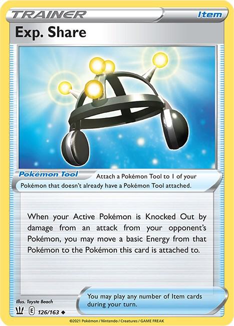 Exp. Share Pokemon card from SWSH05: Battle
