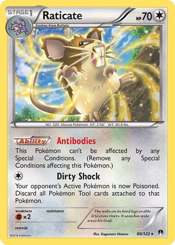 Raticate Pokemon card from XY - BREAKpoint