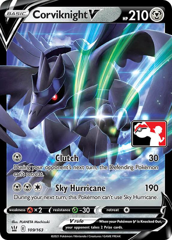 Corviknight V Pokemon card from Prize Pack Series Cards
