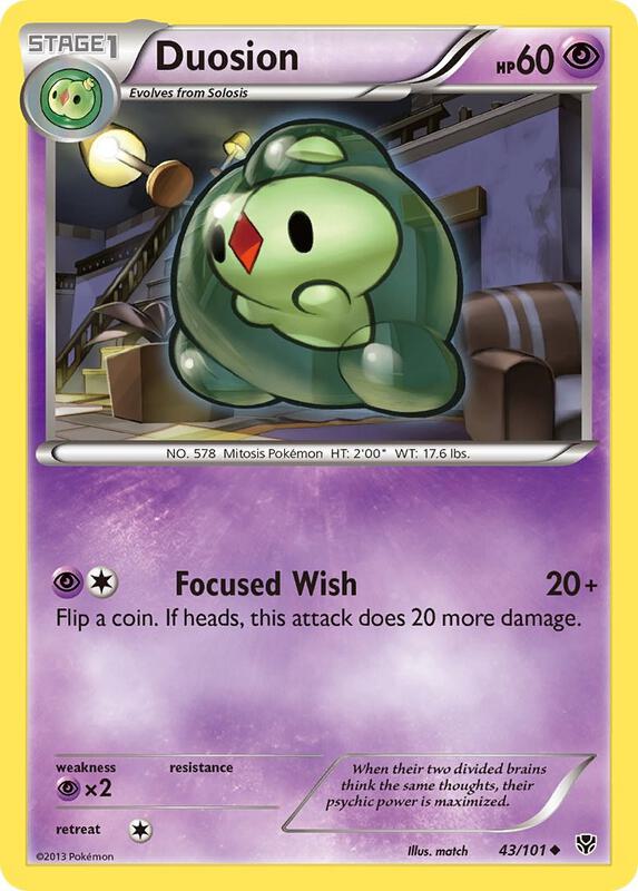 Duosion Pokemon card from Plasma Blast